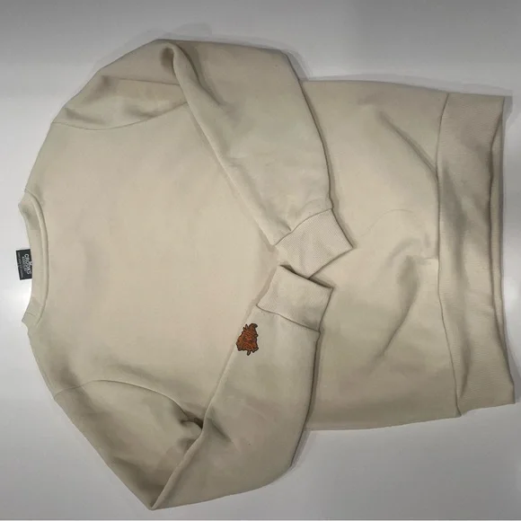 Crooks & Castles Cream Logo Crewneck Sweatshirt (S) Streetwear Graphic Pullover - Picture 6 of 6